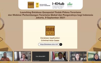 Launching Database Geospasial Tindak Pidana Terorisme dan Webinar Perkembangan Terorisme Global dan Pengaruhnya bagi Indonesia